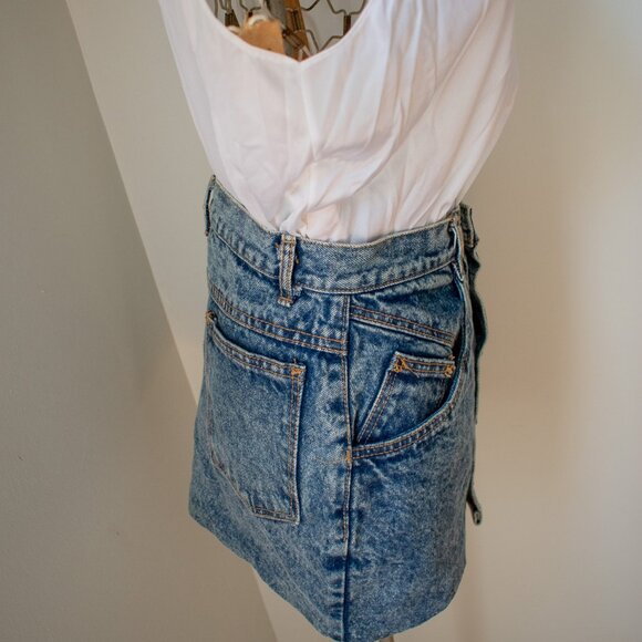 Vintage Denim Mini Skirt by Rio Size 00 - Picture 3 of 8